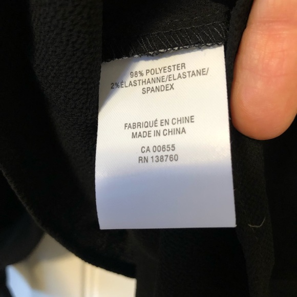 Reitmans Black Long Sleeve Blouse, Cut-Out Back, with Bow Detail, Size M. NWOT. - Picture 5 of 5